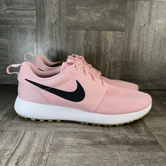 Nike Roshe Men's size 14 Pink Mesh Spikeless Golf Shoes DV1202-601